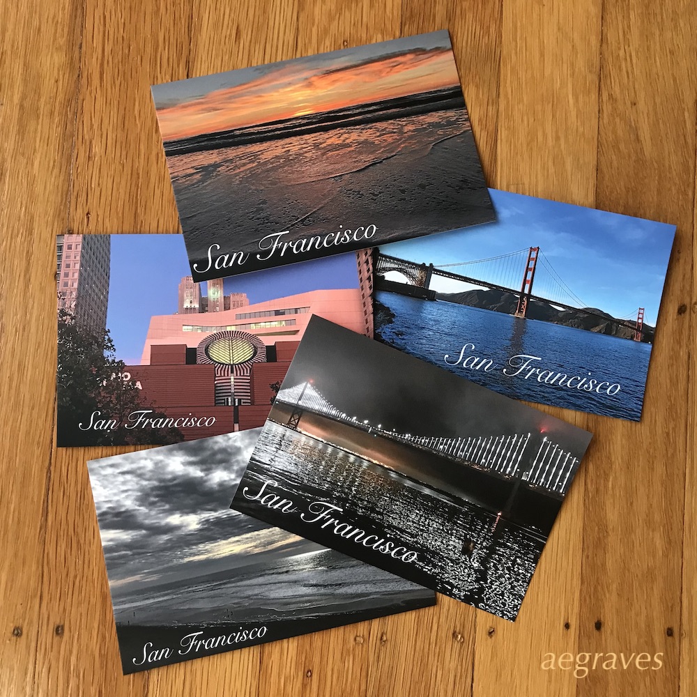 2019 A.E. Graves postcard samples