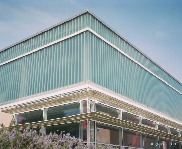 Detail of the SE corner of City College's pool