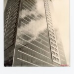 Cloud reflections on a highrise