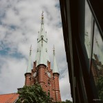 Reflected spire